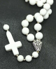купить - Четки православные 30 зерен и каменным крестом из белого агата - фото 8