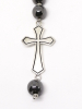 купить -  Православные четки из натурального камня гематит с крестом и повеской - фото 6