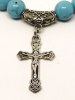 купить - Православные четки из бирюзы голубой на 30 зерен с крестом - фото 6