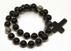 Православные четки из черного агата с каменным крестом на 30 зерен. — купить за 1749 ₽ - фото 14 купить - Православные четки из черного агата с каменным крестом на 30 зерен. — купить за 1749 ₽ - фото 14
