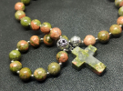 Православные четки из унакита на 30 зерен с каменным крестом — купить за 1980 ₽ - фото 4 купить - Православные четки из унакита на 30 зерен с каменным крестом — купить за 1980 ₽ - фото 4