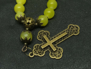 купить - Четки православные на 30 зерен из оникса d 10 мм с большим крестом из бронзы - фото 4