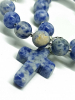 купить - Четки из темно-синего содалита православные на 30 зерен с каменным крестом - фото 6