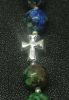 купить - Православный браслет-четки из азурмалахита Иисусова рыбка IXTIS - фото 11
