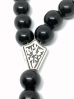 купить - Четки православные из черного агата на 30 зерен d 10 с каменным крестом для храма - фото 8