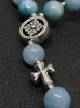 купить - Православные четки с серебристой фурнитурой из голубого агата - фото 11