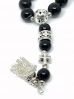 купить - Православные четки с серебристой фурнитурой из черного агата - фото 10