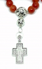 купить - Православные четки с двухсторонним крестом с образами Христа и Богородицы из сердолика - фото 12