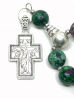 купить - Православные четки Христос и Богородица из циозита на 30 зерен с крестом под серебро - фото 5