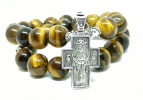 Православные четки из тигрового глаза на 30 зерен с крестом Христос и БМ — купить за 4590 ₽ - фото 7 купить - Православные четки из тигрового глаза на 30 зерен с крестом Христос и БМ — купить за 4590 ₽ - фото 7
