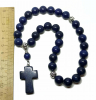 Четки из лазурита с крупным каменным крестом — купить за 5590 ₽ - фото 2 купить - Четки из лазурита с крупным каменным крестом — купить за 5590 ₽ - фото 2
