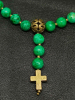 купить - Четки православные на 30 зерен из хризопраза с крестом и вставками из бронзы - фото 10